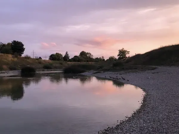 Beautiful view on a sunset in Germany